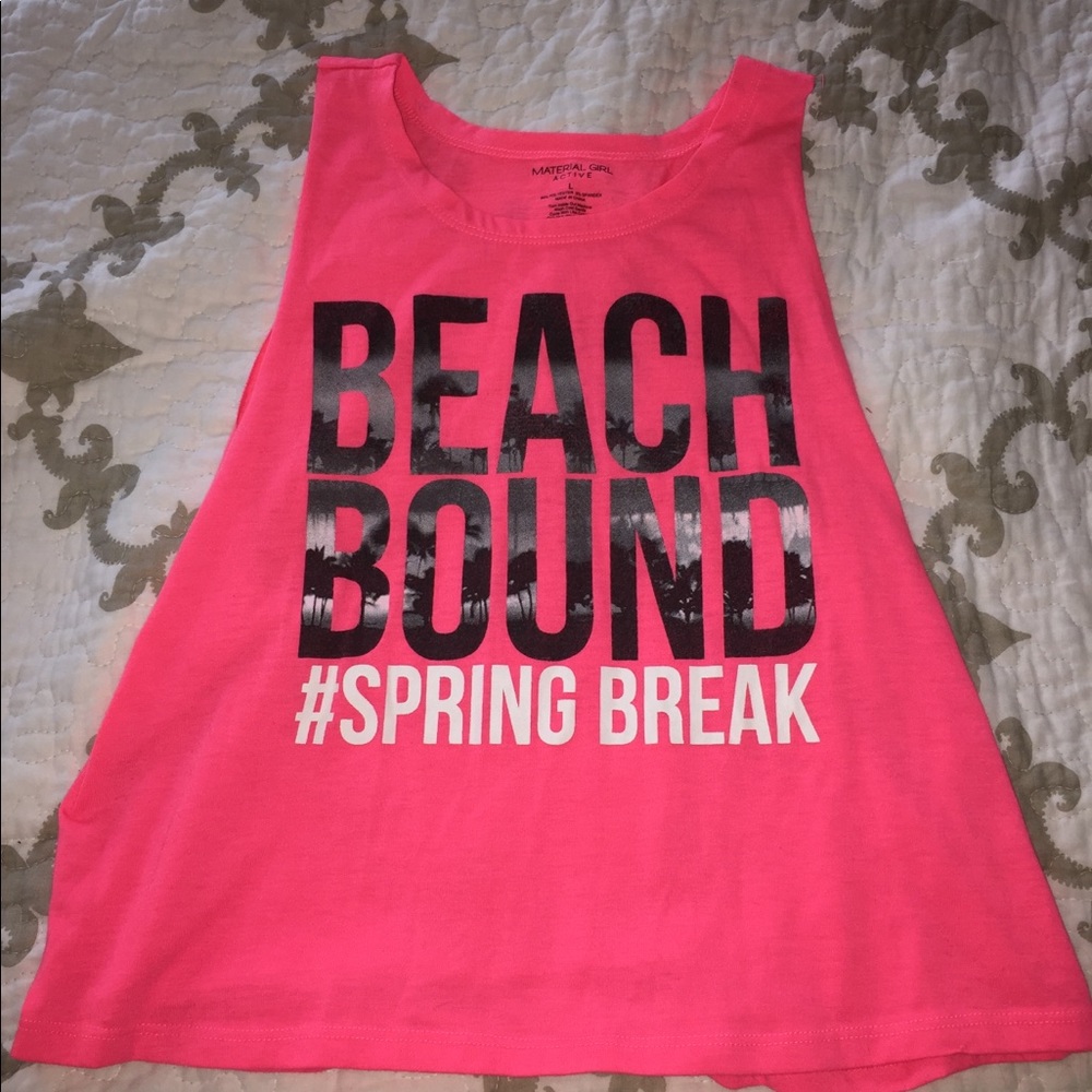 Hot pink Graphic muscle tee